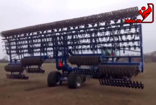 تراکتور جدید و حرفه ای با ادوات غول پیکر