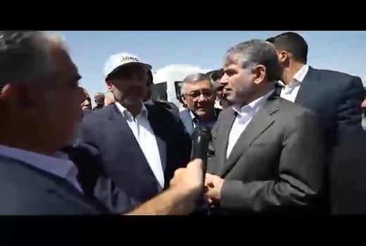 بازدید وزیر جهاد کشاورزی  از طرح احداث کارخانه تولید کنسانتره و پوره میوه در روستای حاجی بهزاد شهرستان میاندوآب 