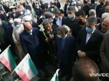 عطرافشانی گلزار شهدا شهرستان بابلسر و دیدار وزیر جهاد کشاورزی با خانواده شهید مدافع حرم بریری 