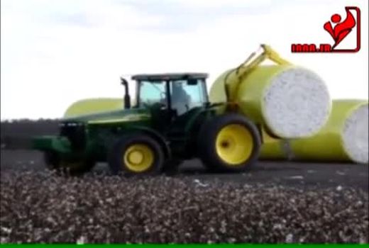 برداشت و بسته بندی مکانیزه پنبه