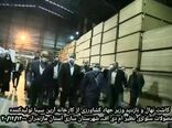 کاشت نهال و بازدید وزیر جهاد کشاورزی از کارخانه آرین سینا، تولیدکننده محصولات سلولزی در شهرستان ساری